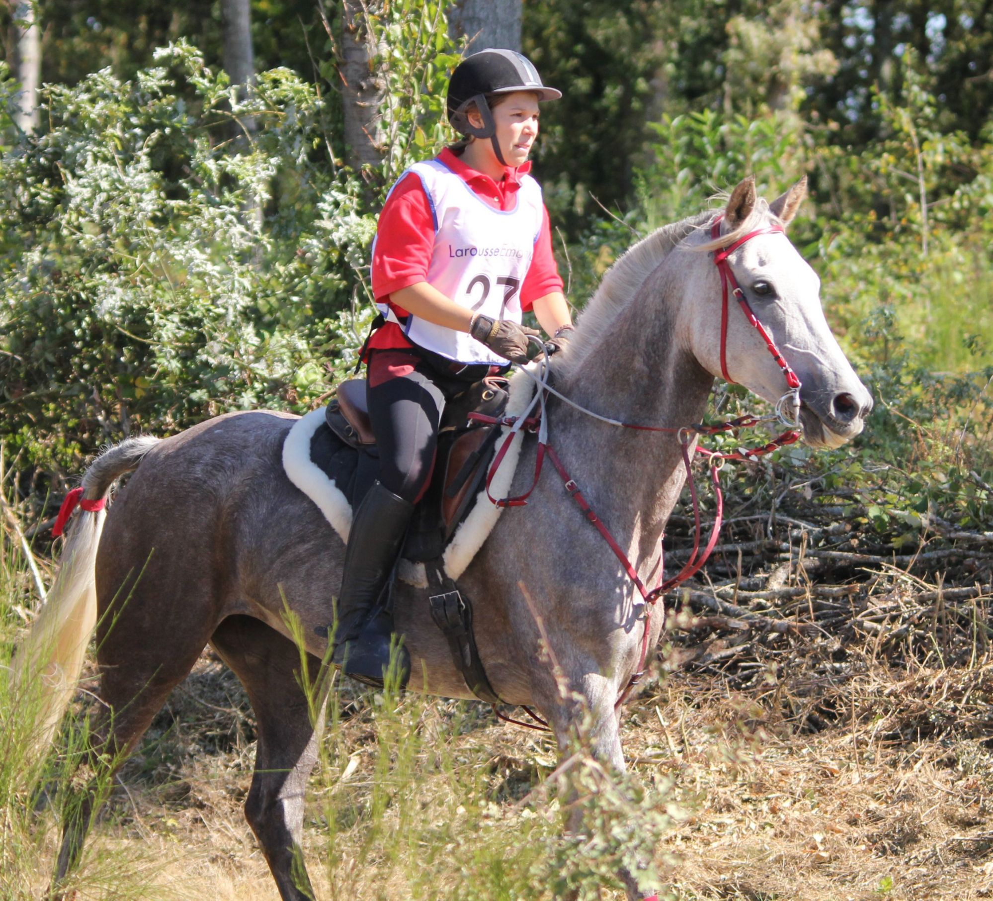Valentine Faichaud avec Qualsik Charriere à Vernou (41) en 2012