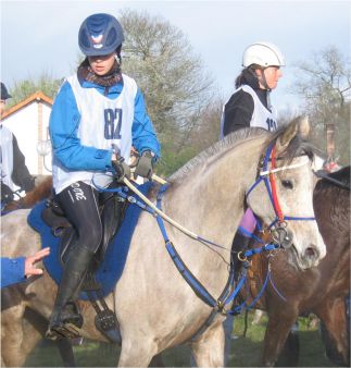 Onyx Charrière à 8 ans à Tartas avec Lisa Riou
