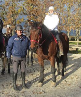 Jacques, Mirage (Cob Normand) et Virginie Atger